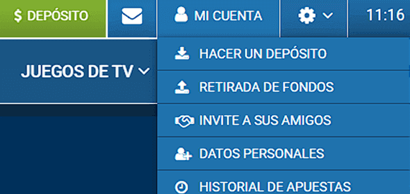Ingresa en la sección “Cuenta principal” o “Cajero” dentro de tu perfil Ingresa en la sección “Cuenta principal” o “Cajero” dentro de tu perfil